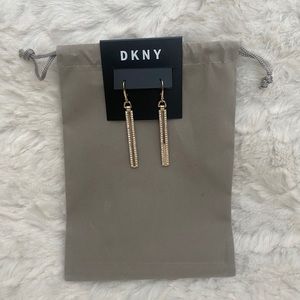 DKNY – Crystal Pave Bar Drop Earrings
